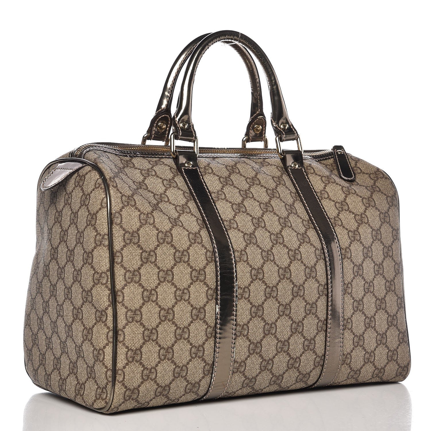 Gucci GG Plus Monogram Medium Joy Boston Pewter 3 of 15