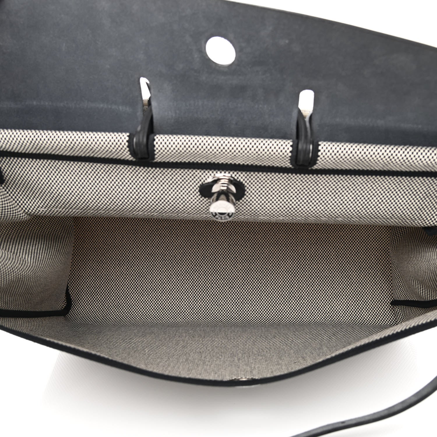 Hermes Criss Viking Vache Hunter Herbag Cabin Zip Retourne 50 Ecru Black 6 of 14