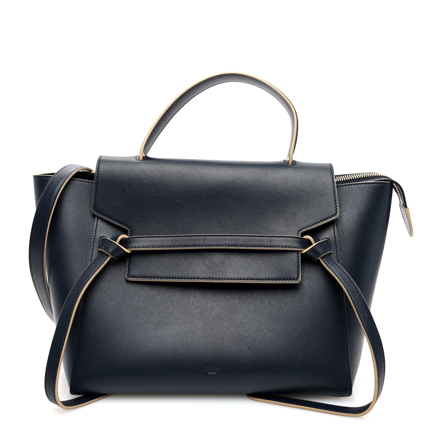 Palmelato Calfskin Mini Belt Bag Navy