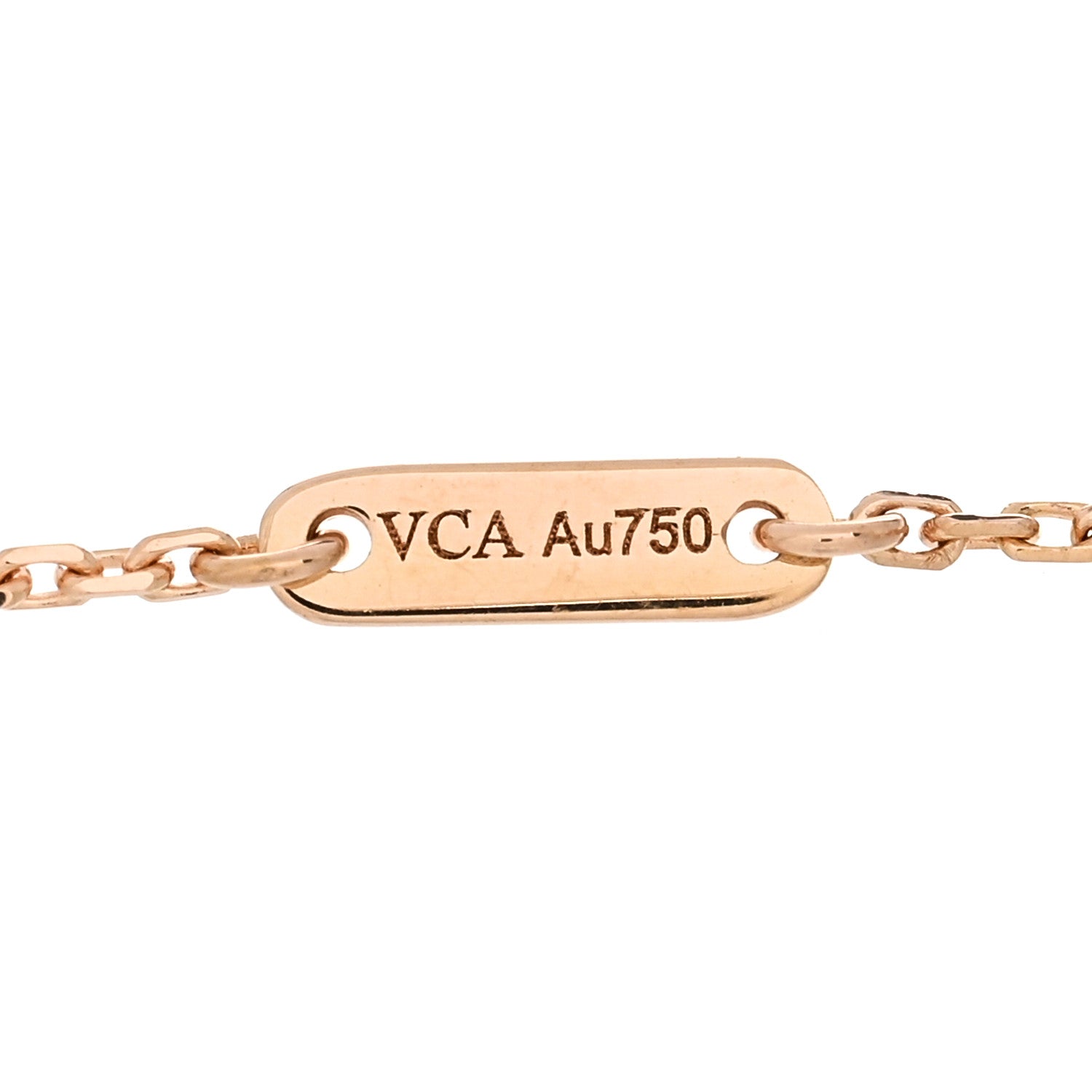Van Cleef & Arpels 18K Rose Gold Carnelian Sweet Alhambra Bracelet 3 of 4