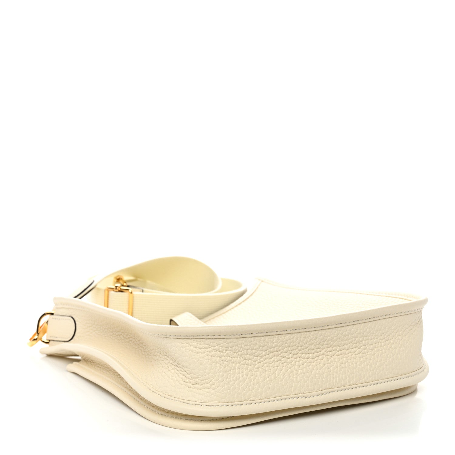 Hermes Taurillon Clemence Evelyne 23 Poche III Cream 4 of 11