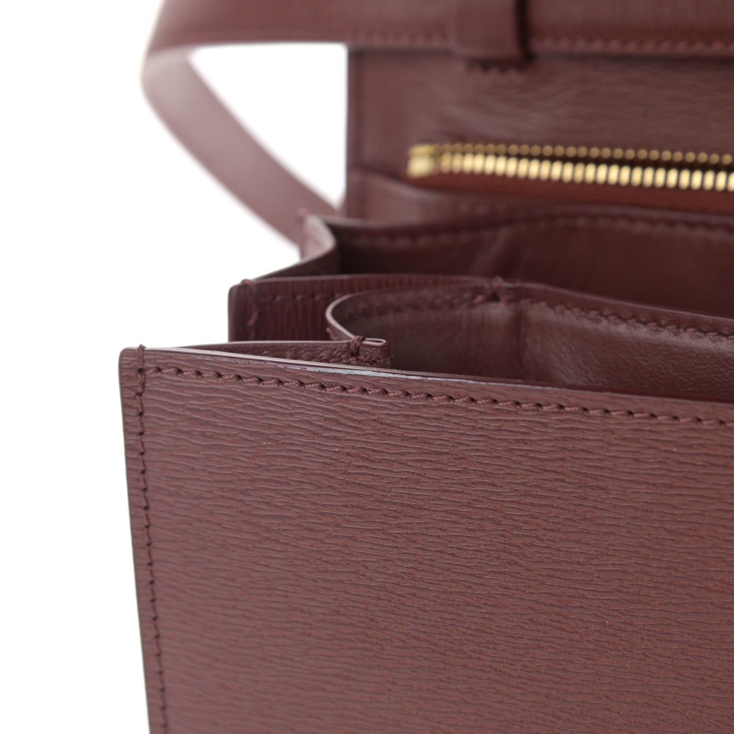 Celine Liege Calfskin Medium Classic Box Flap Bag Burgundy 11 of 11