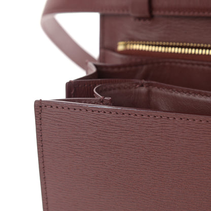 Celine Liege Calfskin Medium Classic Box Flap Bag Burgundy 11 of 11