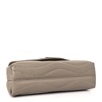 Louis Vuitton Calfskin LV New Wave Chain Bag Taupe 4 of 9