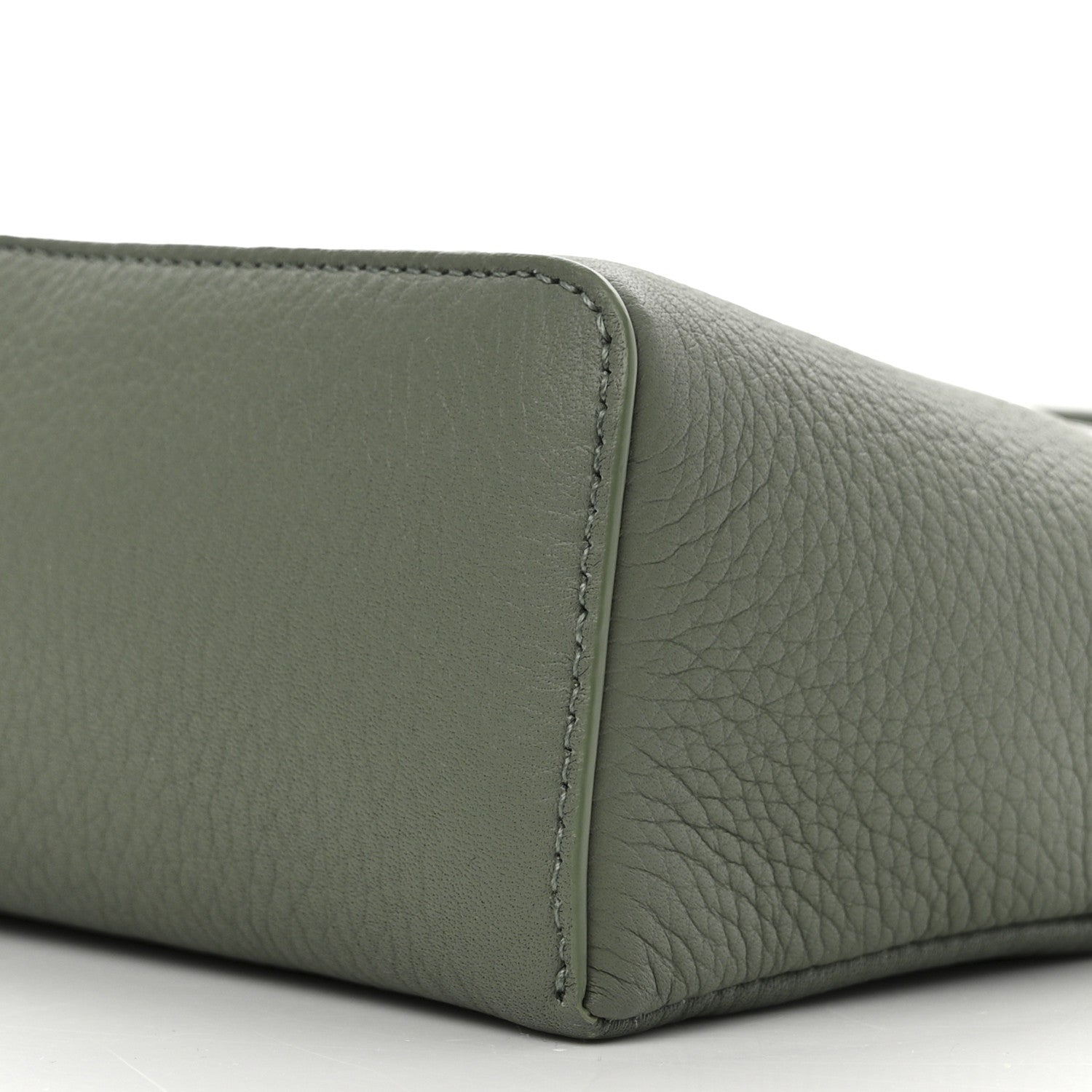 Loro Piana Grained Calfskin L19 Extra Pocket Pouch Sage Brush Leaves 9 of 10