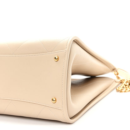 Chanel Caviar Stitched Pocket CC Large Tote Light Beige 11 of 11