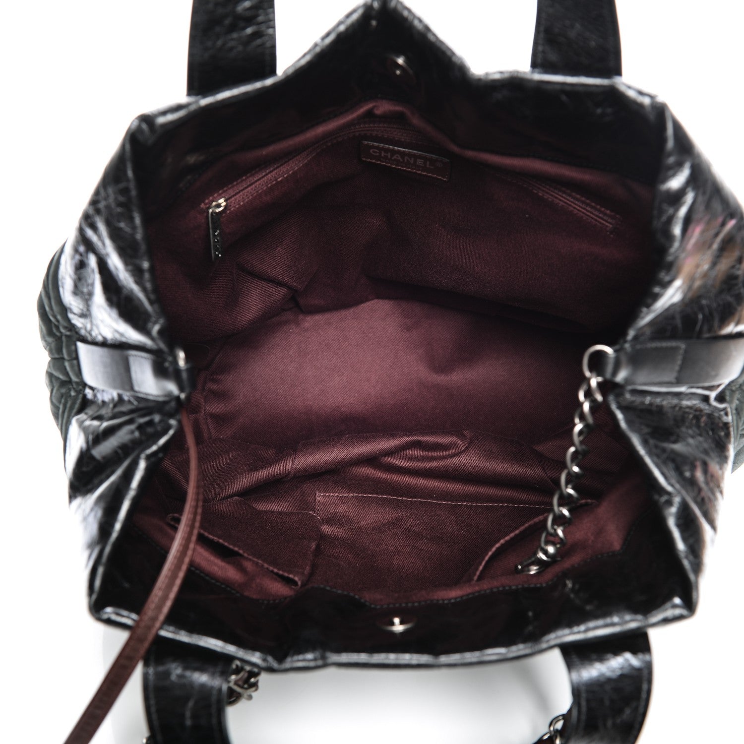 Chanel Iridescent Calfskin Large In the Mix Tote Black 5 of 7