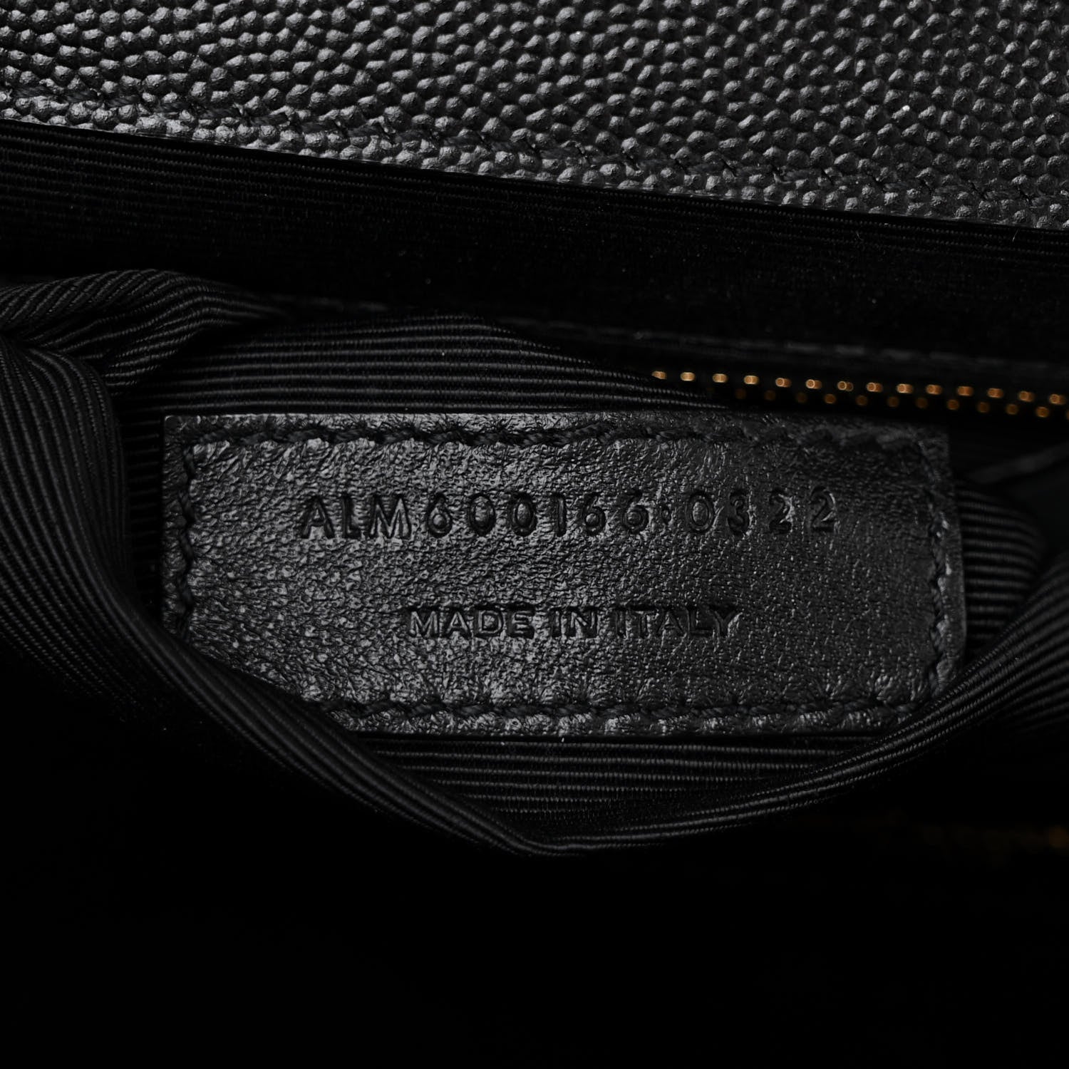 Saint Laurent Grain De Poudre Textured Mixed Matelasse Large Triquilt Monogram Satchel Black 7 of 10