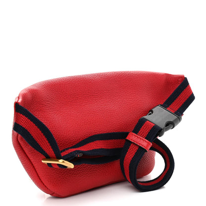 Gucci Grained Calfskin Small Logo Belt Bag Hibiscus Red 3 of 10