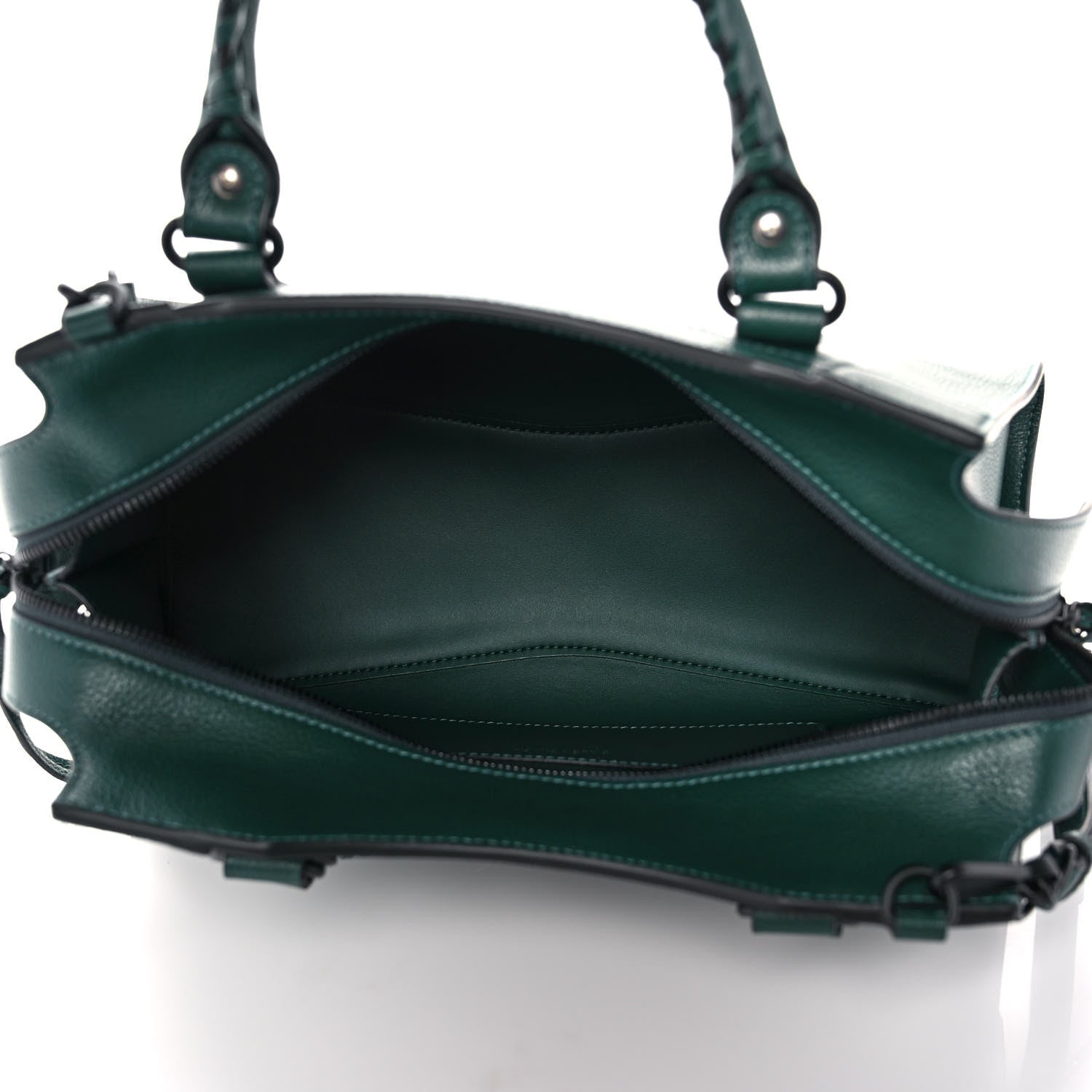 Balenciaga Grained Calfskin Neo Classic Matte Black Hardware S City Forest Green 5 of 12