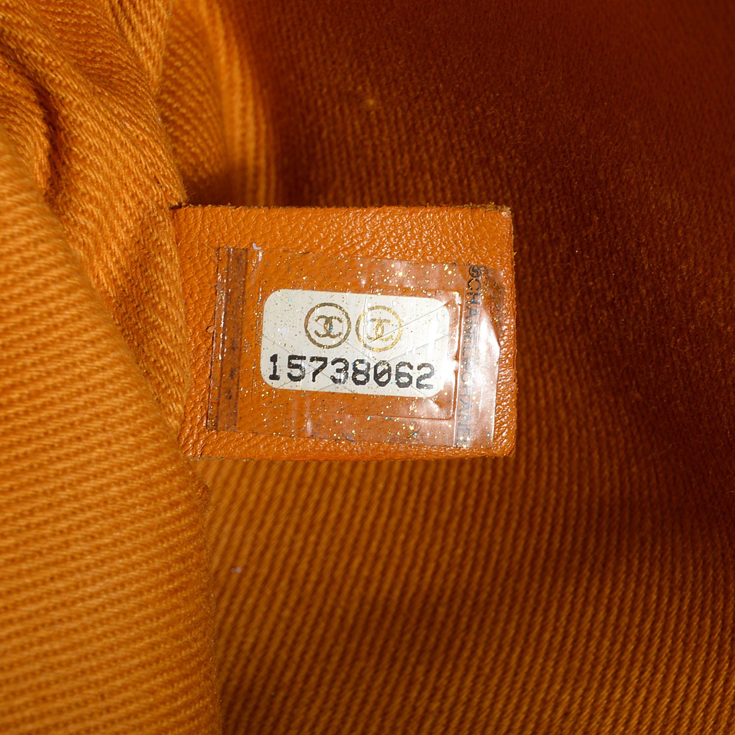 Chanel Glazed Calfskin Small Just Mademoiselle Bowling Bag Dark Orange 7 of 7