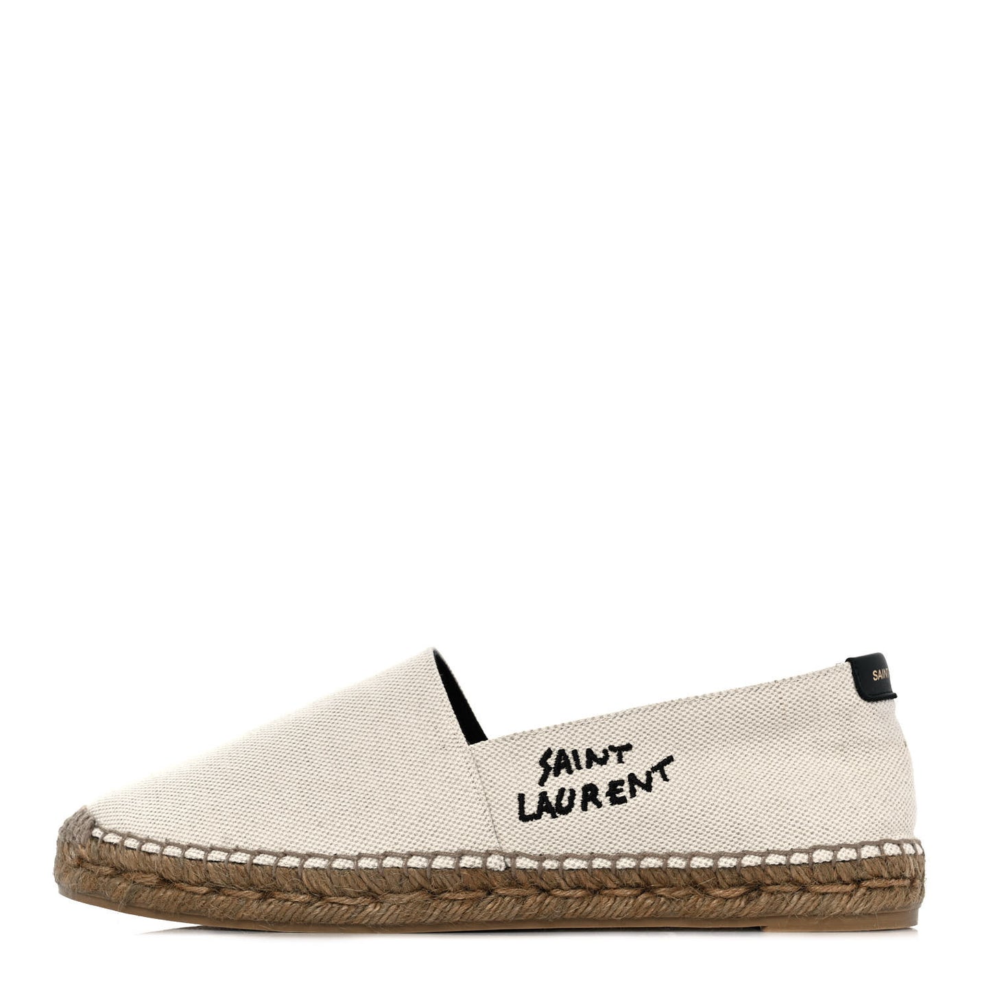 Canvas Nappa Elba Light Logo Embroidered Espadrilles 40 Ecru