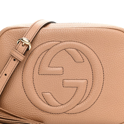 Gucci Pebbled Calfskin Small Soho Disco Bag Camelia 8 of 11