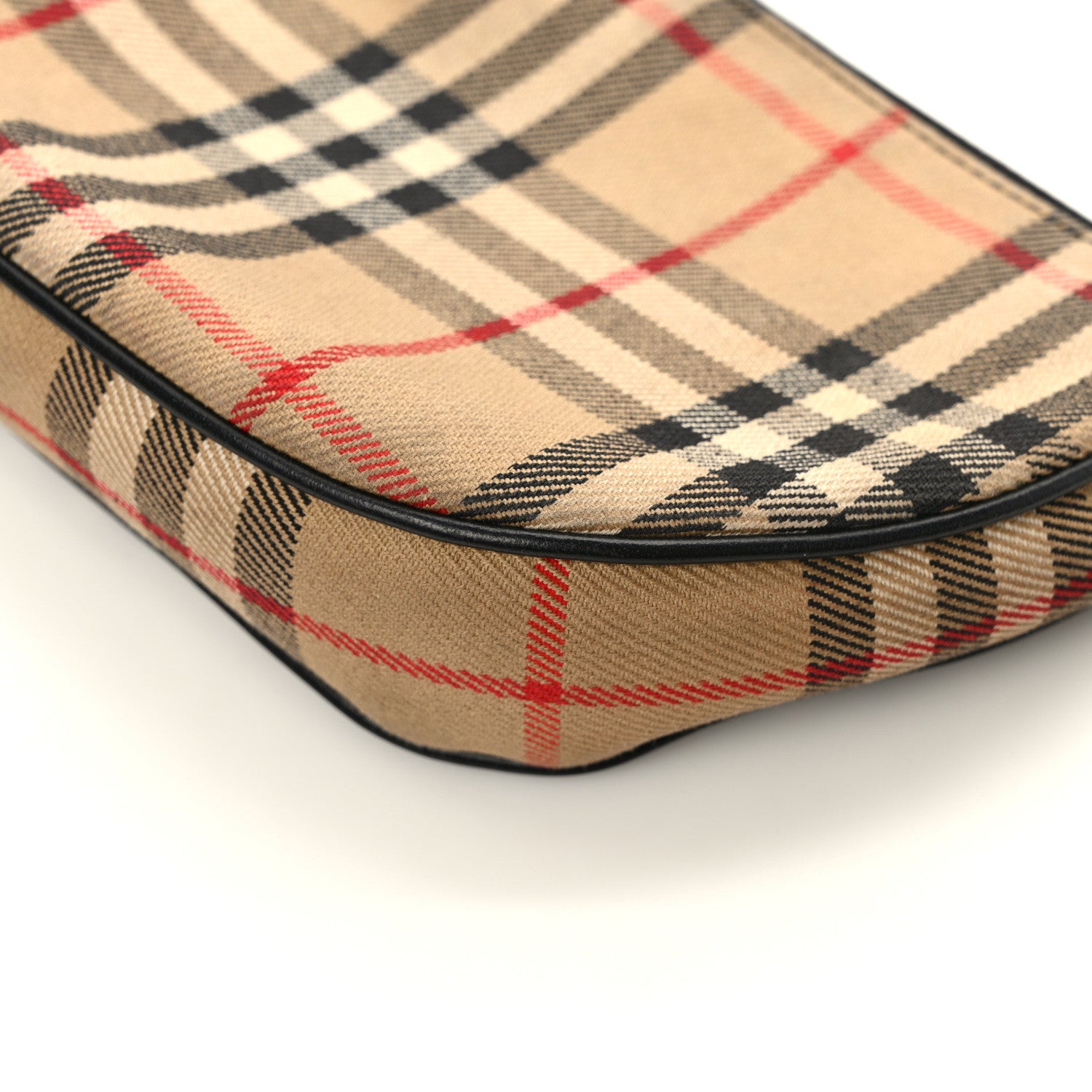 Burberry Vintage Check Calfskin Olympia Pouch Archive Beige 10 of 10