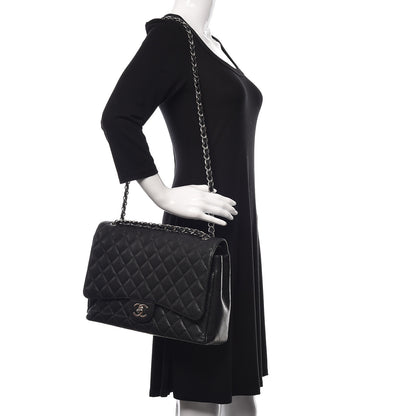 Chanel Caviar Quilted Maxi Double Flap Black 2 of 23