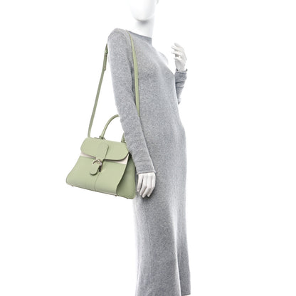 Delvaux Box Calfskin Mirage MM Brillant Satchel Amande Ivory 2 of 12