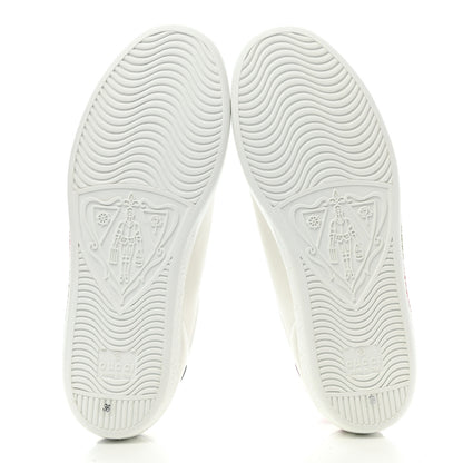 Gucci Calfskin Interlocking G Womens New Ace Sneakers 36 White Red Flame Green 5 of 10