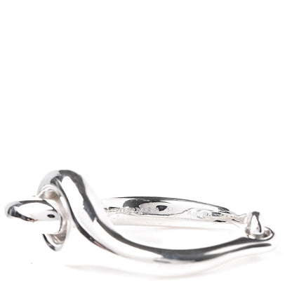 Hermes Sterling Silver Double Circle Link Ring 54 6.75 5 of 6
