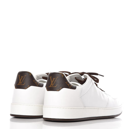 Louis Vuitton Calfskin Monogram Rivoli Sneakers 10 White 4 of 9