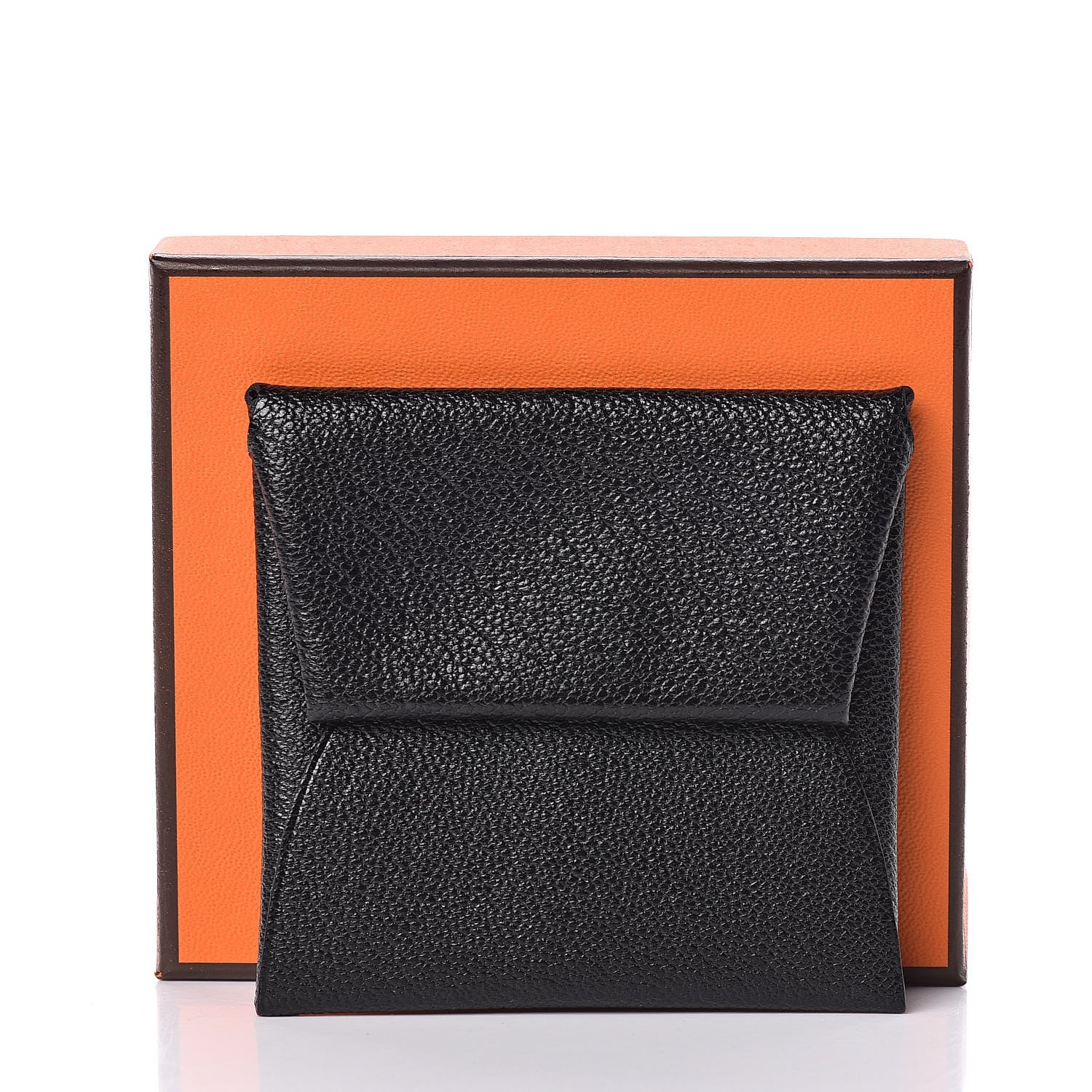Hermes Chevre Mysore Bastia Coin Purse Black 8 of 8