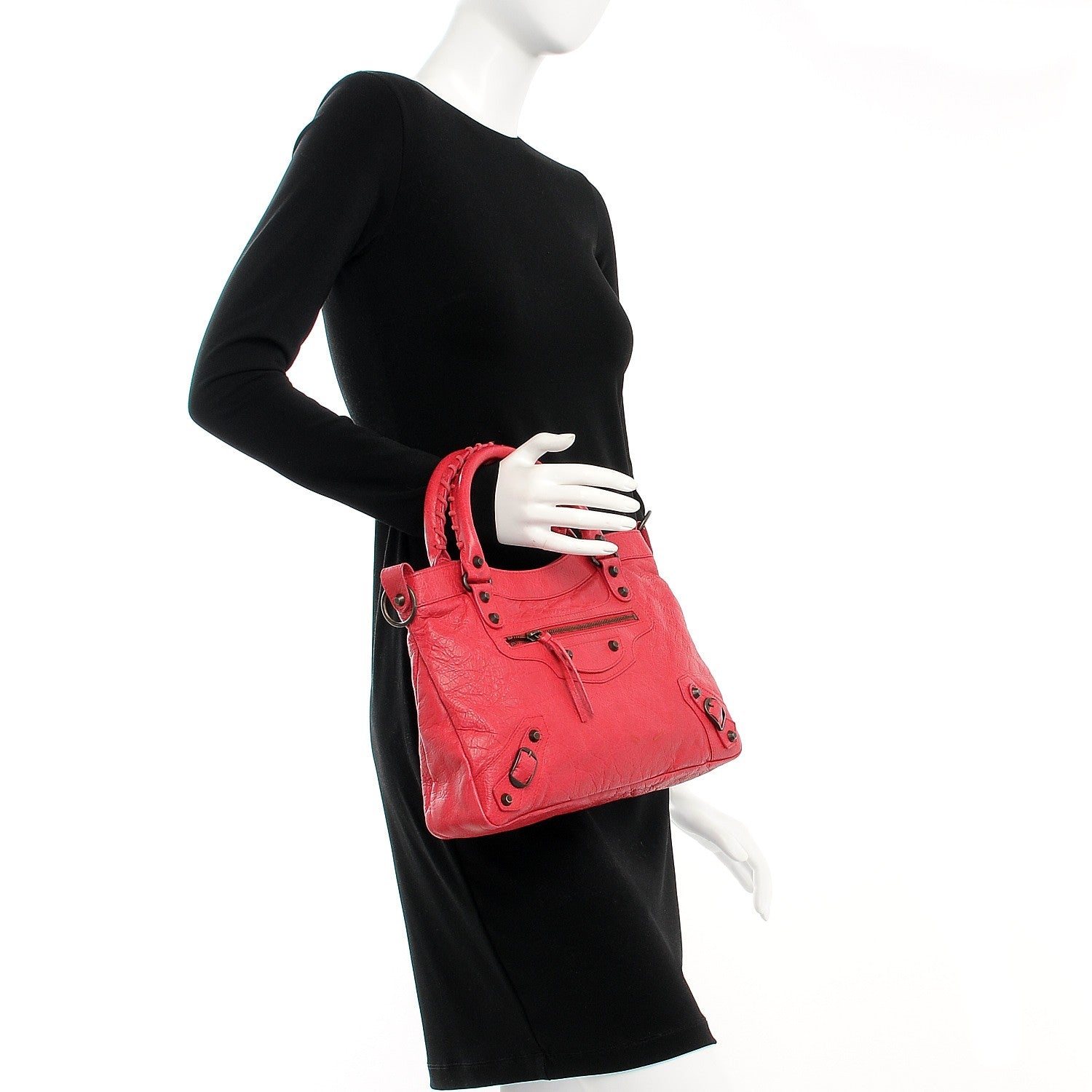 Balenciaga Agneau Classic Hardware Town Rose Thulian 3 of 8