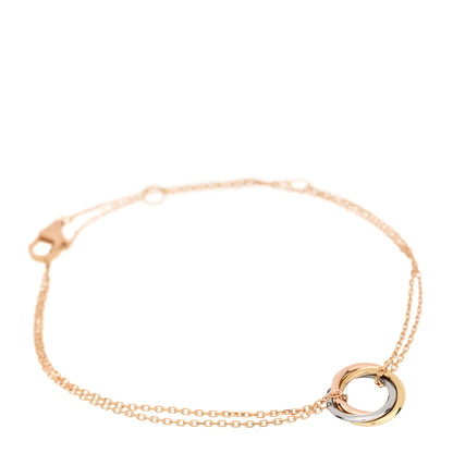 Cartier 18K Pink Yellow White Gold Trinity Bracelet 1 of 4