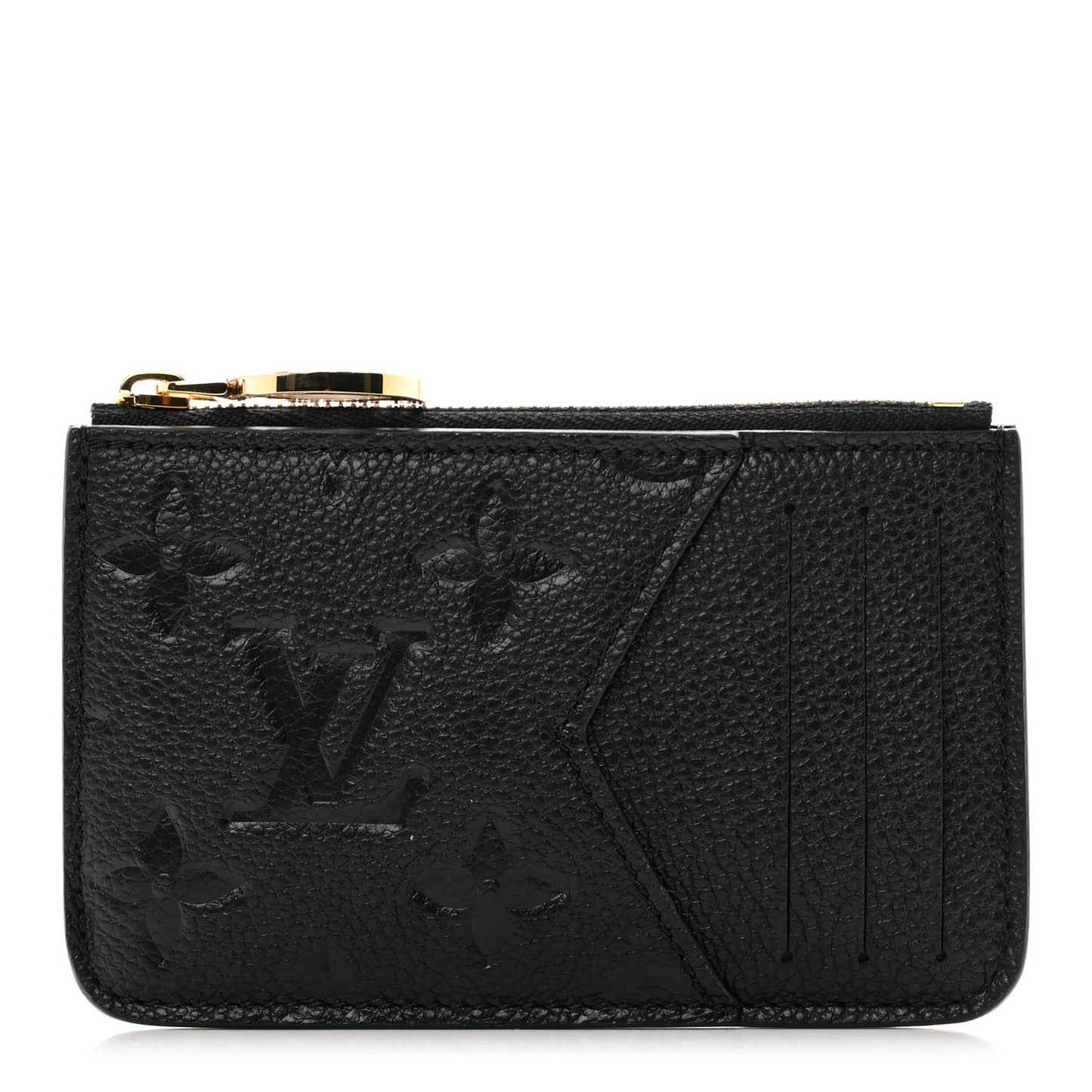 Empreinte Monogram Zipped Romy Card Holder Black