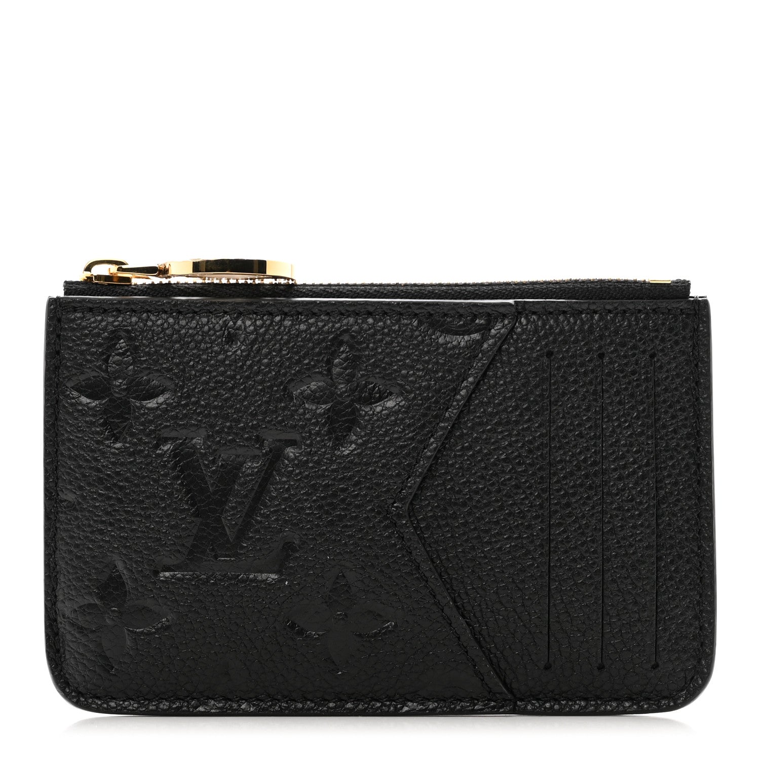Louis Vuitton Empreinte Monogram Zipped Romy Card Holder Black 1 of 6