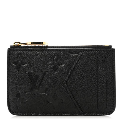 Louis Vuitton Empreinte Monogram Zipped Romy Card Holder Black 1 of 6