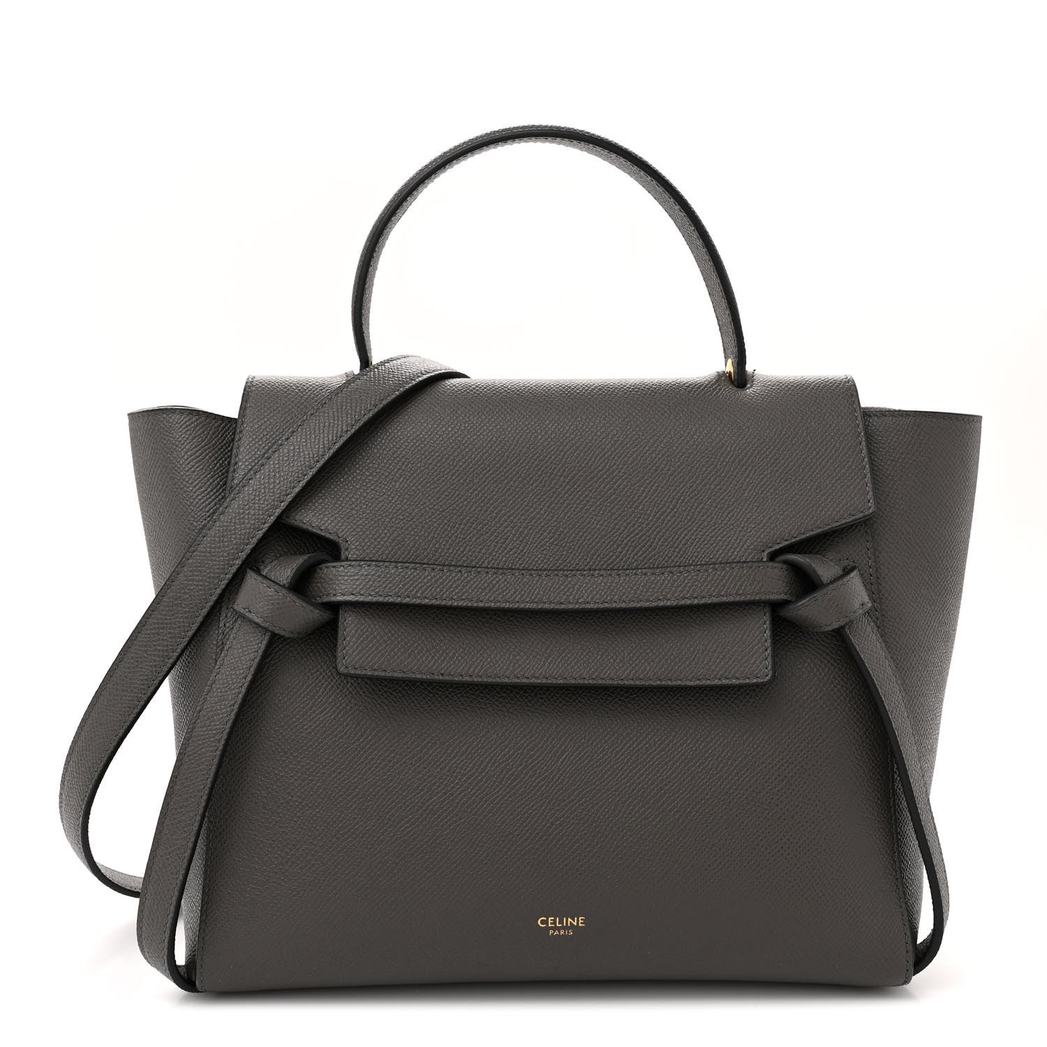Celine Grained Calfskin Micro Belt Bag Grey 1 of 14