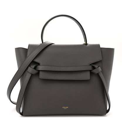 Celine Grained Calfskin Micro Belt Bag Grey 1 of 14