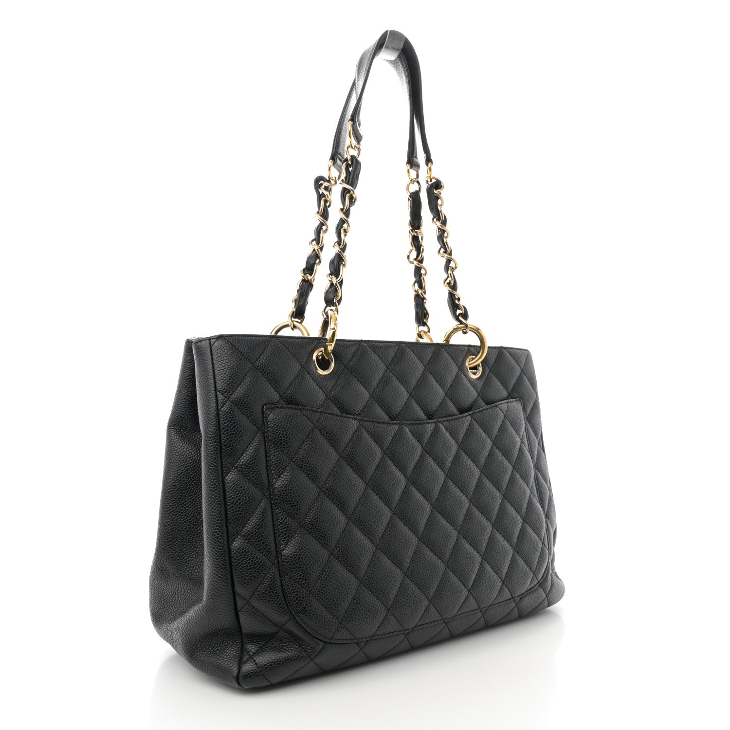 Chanel Caviar Quilted Grand Shopping Tote GST Black 3 of 17