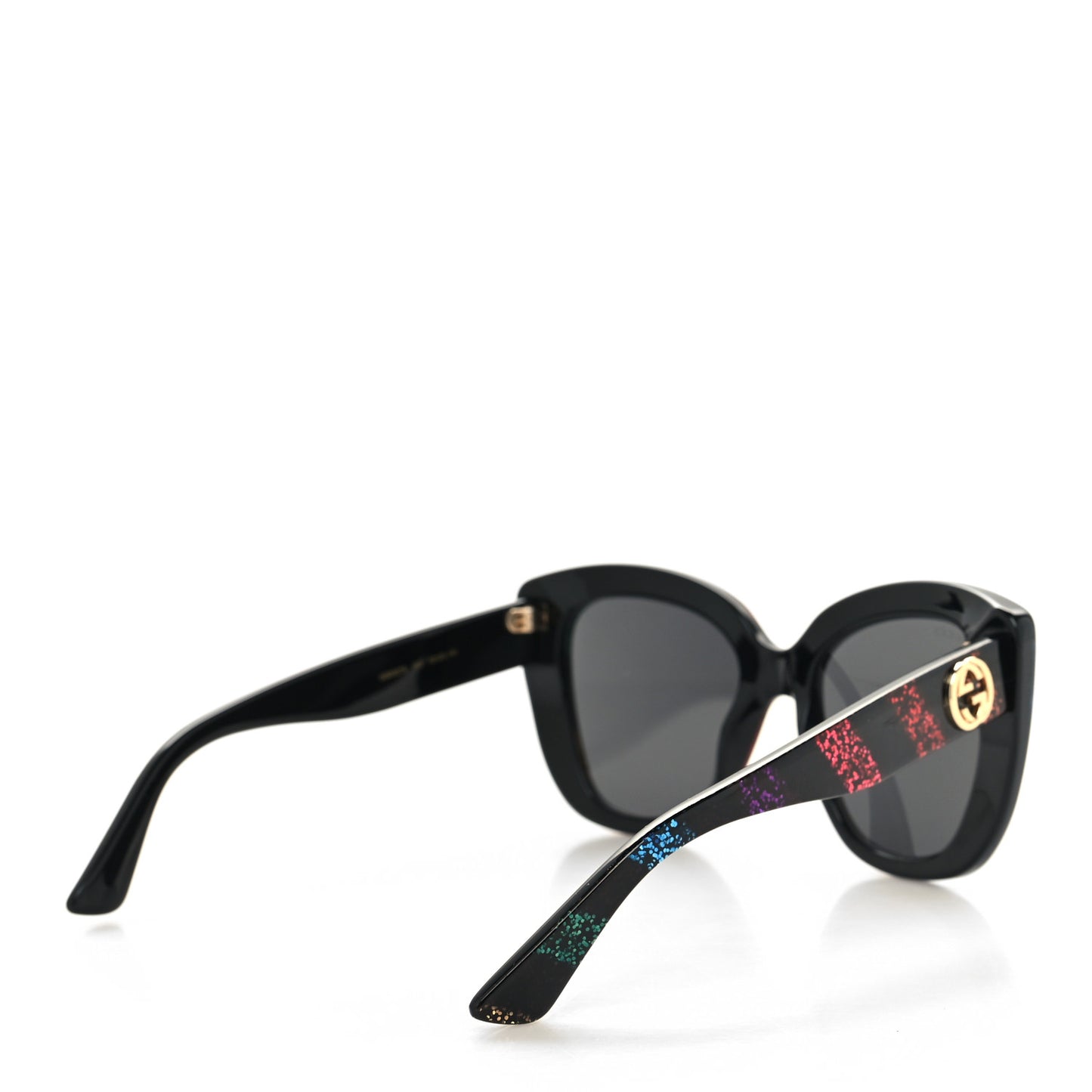 Acetate Glitter Sunglasses GG0327S Black