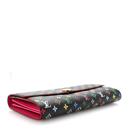 Louis Vuitton Monogram Multicolor Sarah Wallet Black Grenade 4 of 10