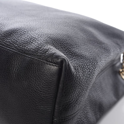 Gucci Pebbled Calfskin Large Soho Chain Shoulder Bag Black 18 of 20