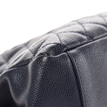 Chanel Caviar Quilted Grand Shopping Tote GST Navy Blue 17 of 18