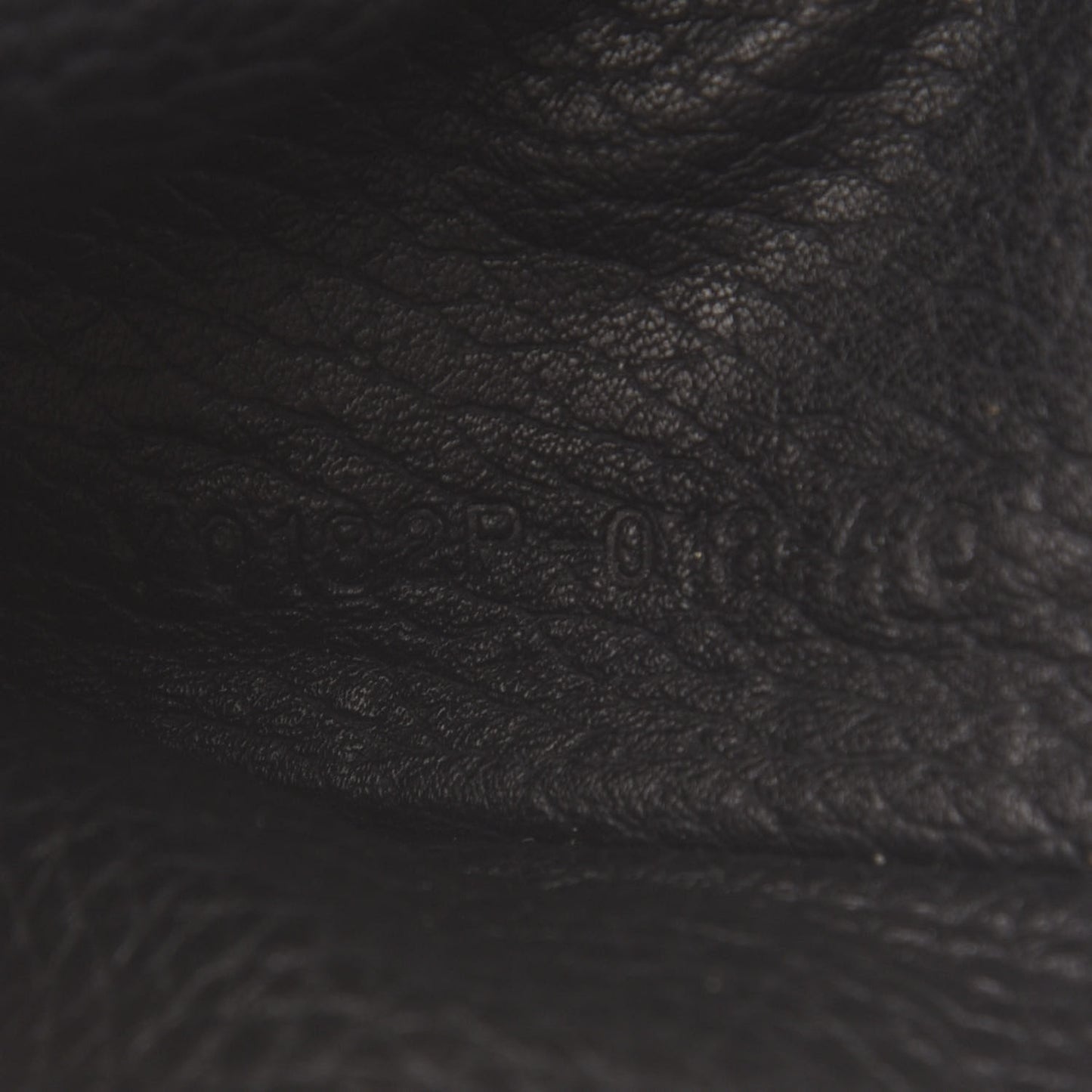 Grained Calfskin Open Side Card Holder Black
