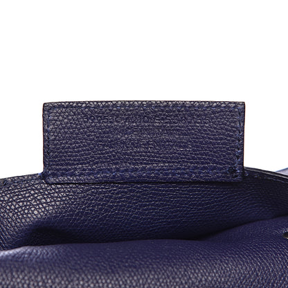 Balenciaga Calfskin Papier A4 Zip Around Plate Tote Bleu Indigo 7 of 20