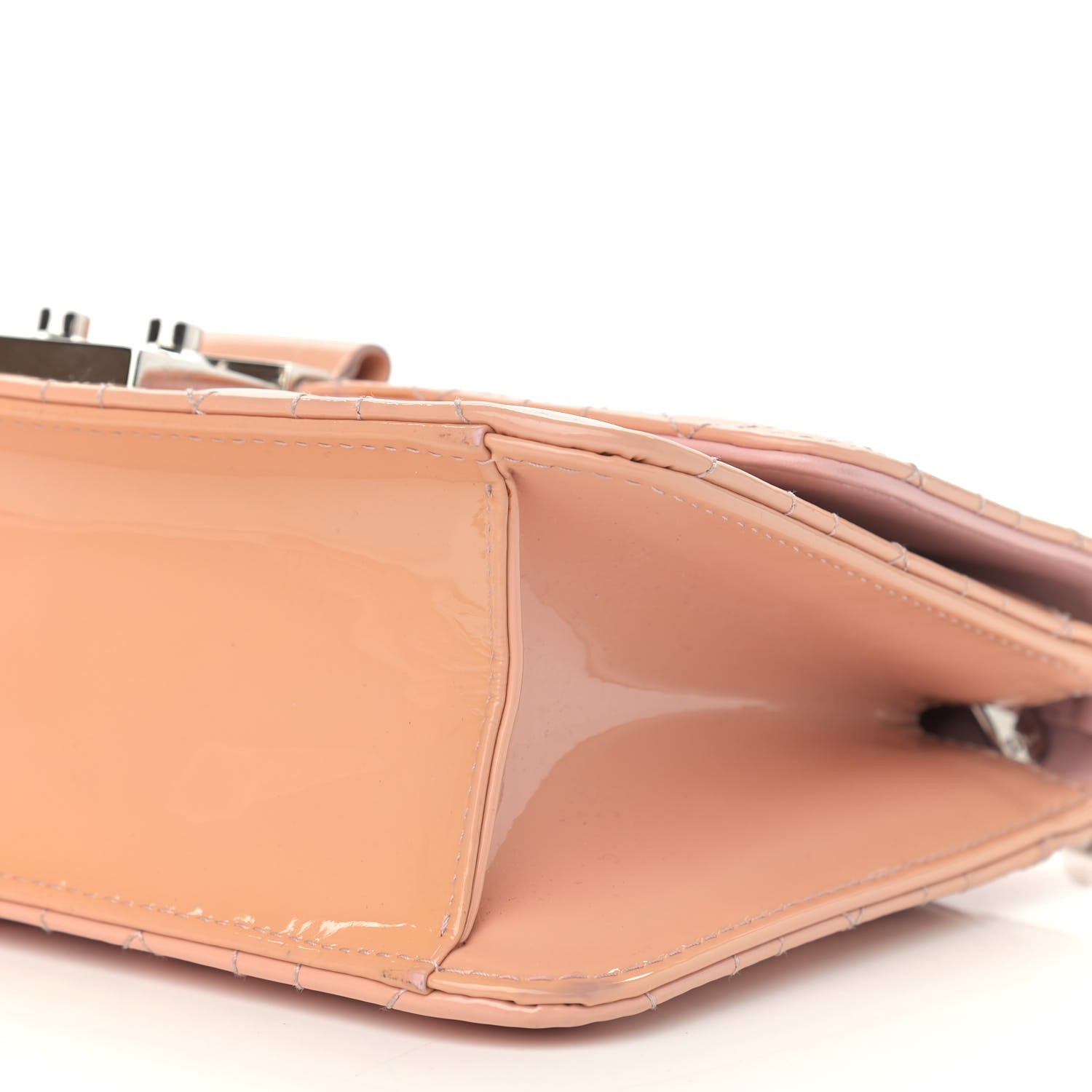 Christian Dior Patent Cannage Miss Dior Promenade Pouch Pink 9 of 10