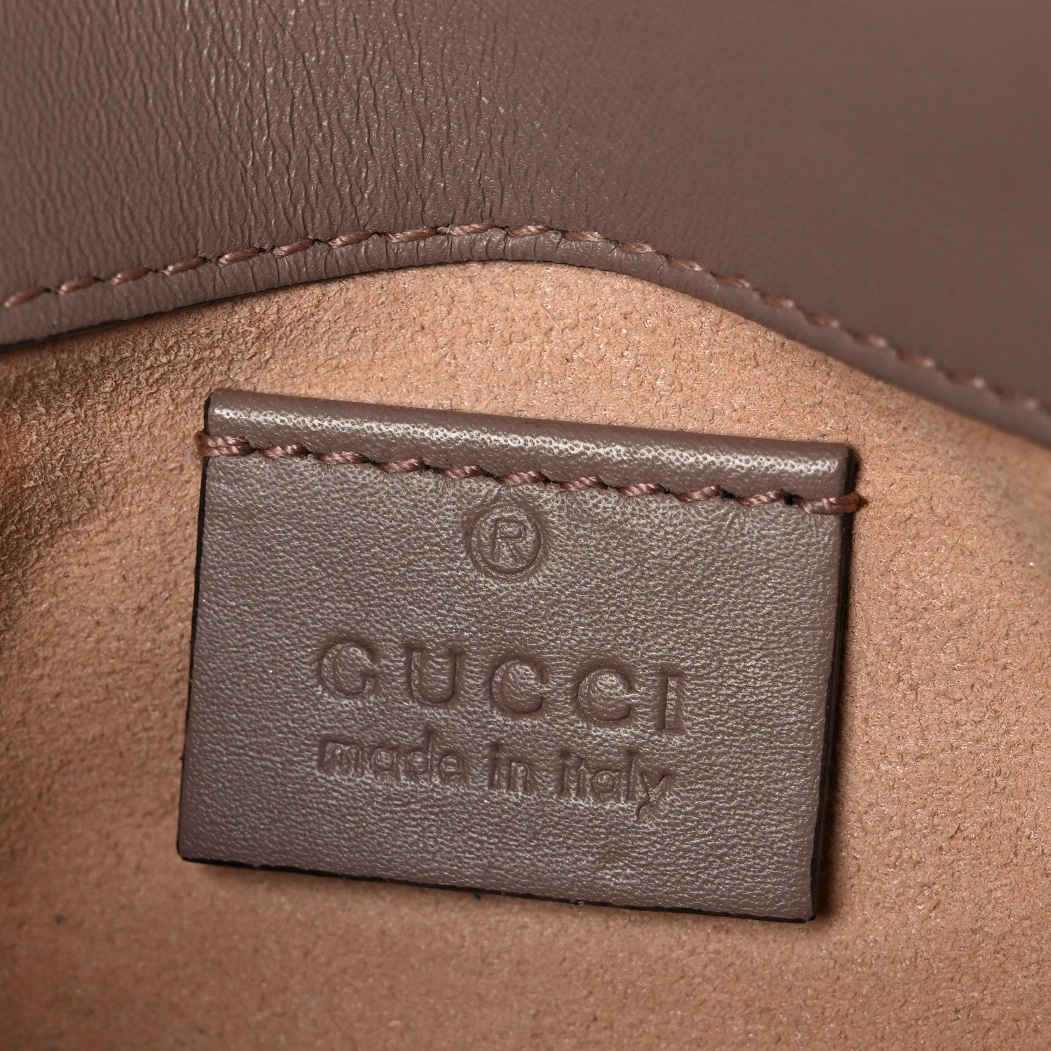 Gucci Calfskin Matelasse Super Mini GG Marmont Shoulder Bag Porcelain Rose 6 of 10