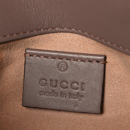 Gucci Calfskin Matelasse Super Mini GG Marmont Shoulder Bag Porcelain Rose 6 of 10