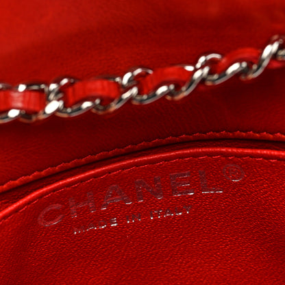 Chanel Lambskin Quilted Double Mini Flap Crossbody Red 7 of 11