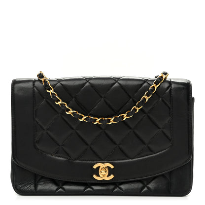 Chanel Lambskin Quilted Medium Single Flap Black 1 of 11