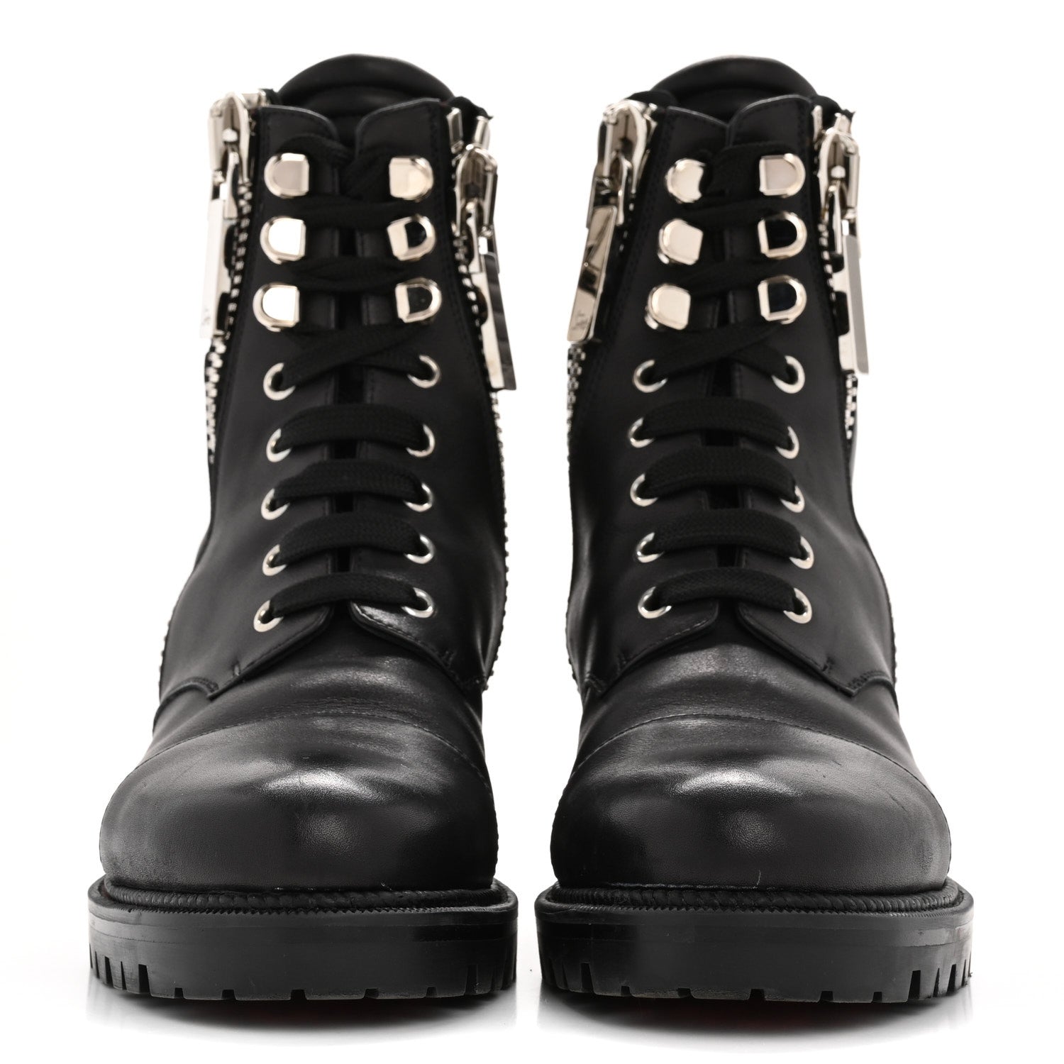 Christian Louboutin Calfskin Quilted En Hiver Boots 36.5 Black 4 of 14