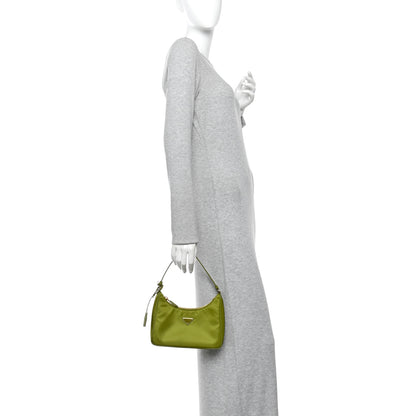 Prada Re-Nylon Saffiano Mini Re-Edition 2005 Bag Ivy Green 2 of 12