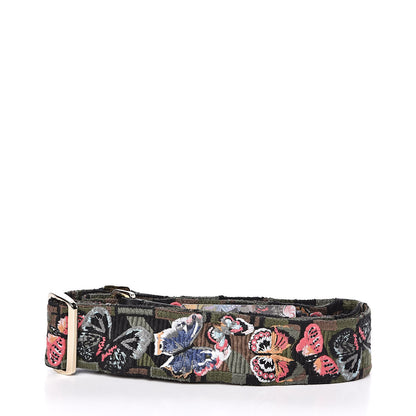 Valentino Garavani Canvas Camubutterfly Rockstud Guitar Strap Multicolor 2 of 3