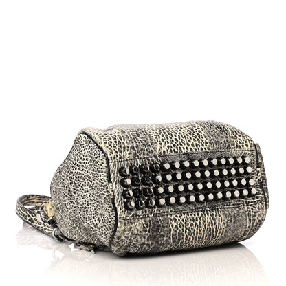 Alexander Wang Pebbled Lambskin Rockie Black White Rhodium Hardware 3 of 4