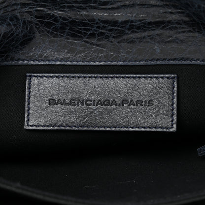 Balenciaga Agneau Classic Hardware Envelope Clutch Dark Night 5 of 8