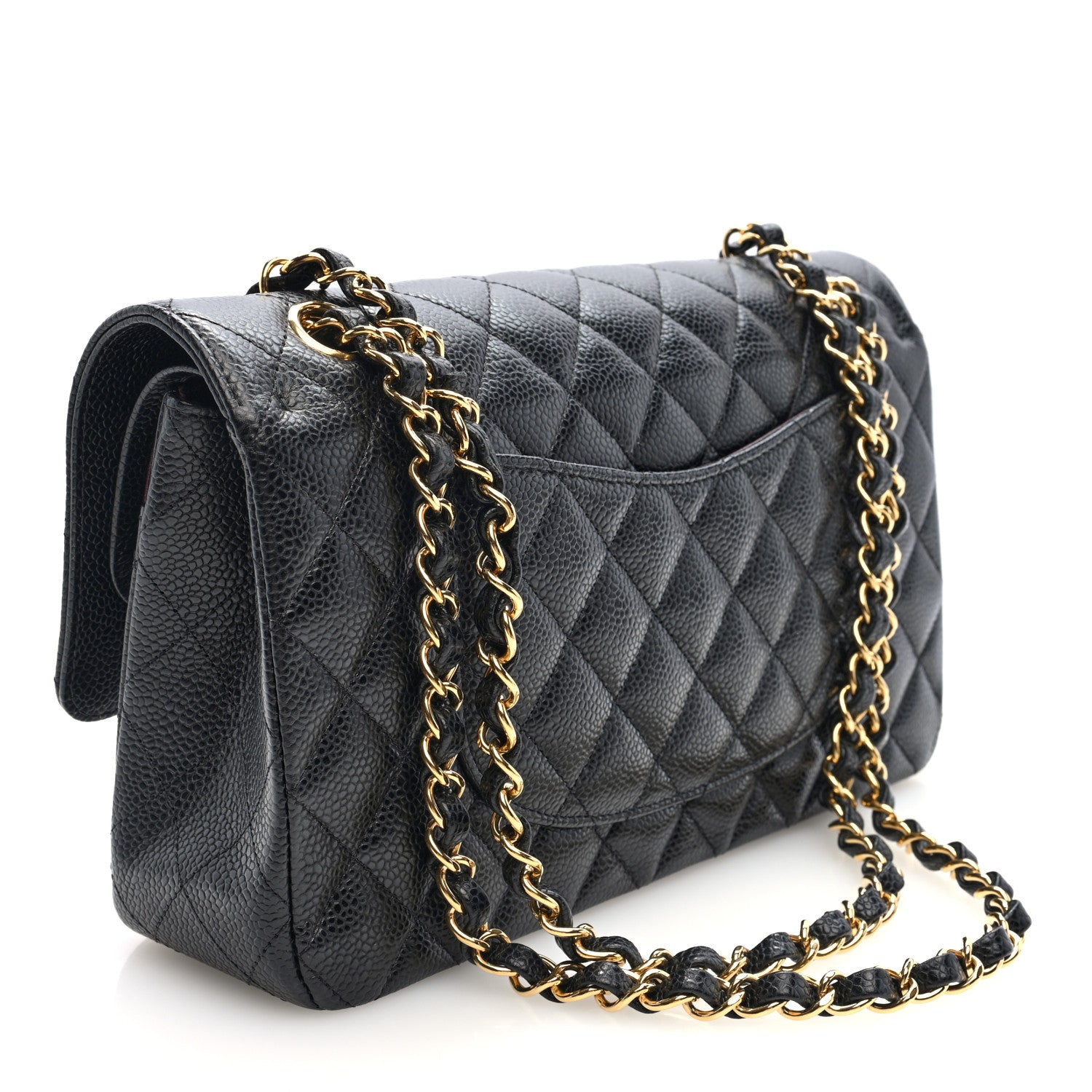 Chanel Caviar Quilted Medium Double Flap Black 3 of 11