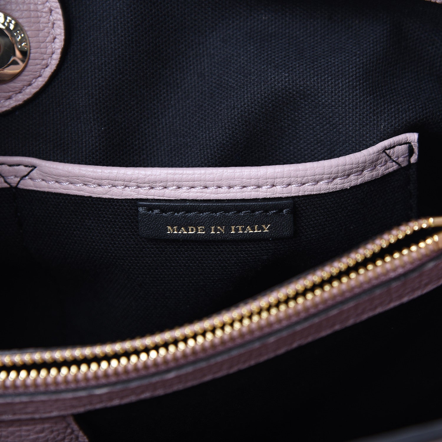 Burberry Grainy Calfskin House Check Medium Banner Tote Pale Orchid 6 of 9